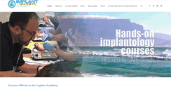 Desktop Screenshot of implantacademy.co.za